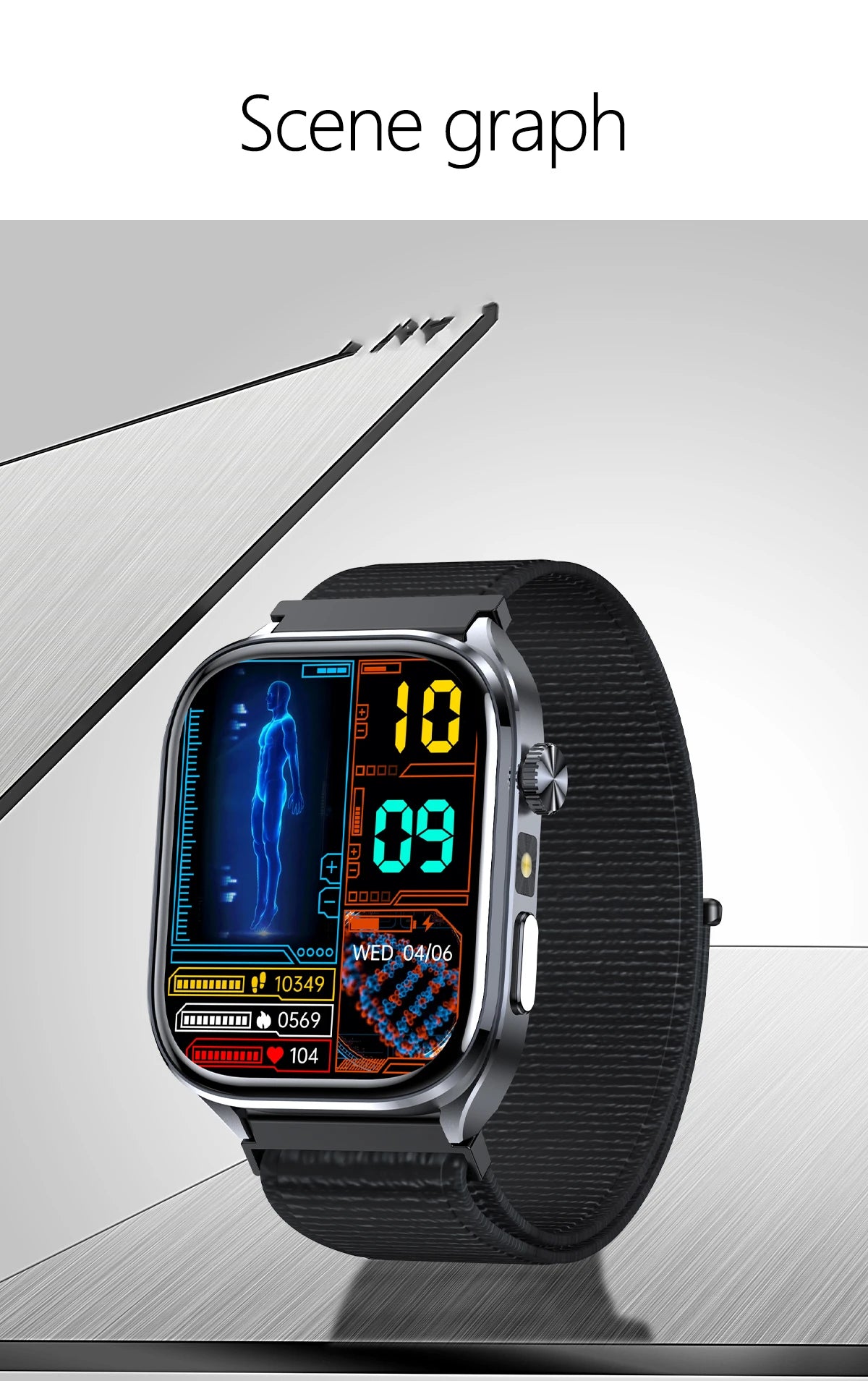 ECG+PPG Smart Watch | Uric Acid & Blood Pressure Tracker - TREASURE ESHOP