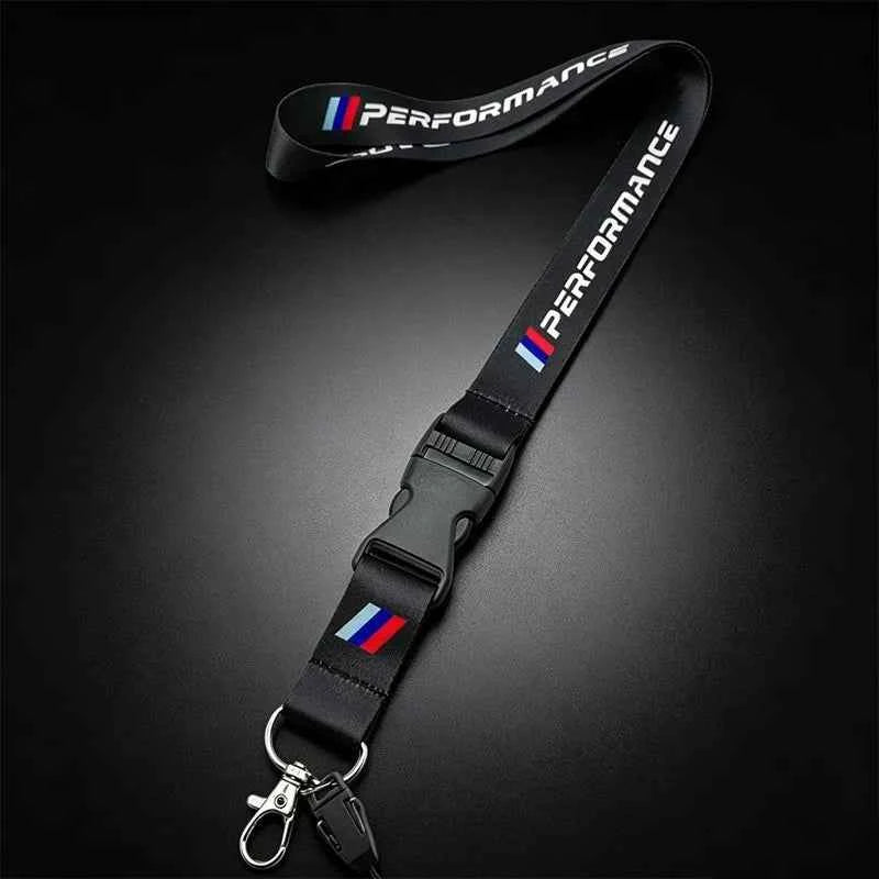 For BMW M Performance E46 E36 E34 E53 E87 E90 E60 E87 E53 F15 F16 F10 G01 Lanyard Nylon Printing Emblem Style Keychain Keychain