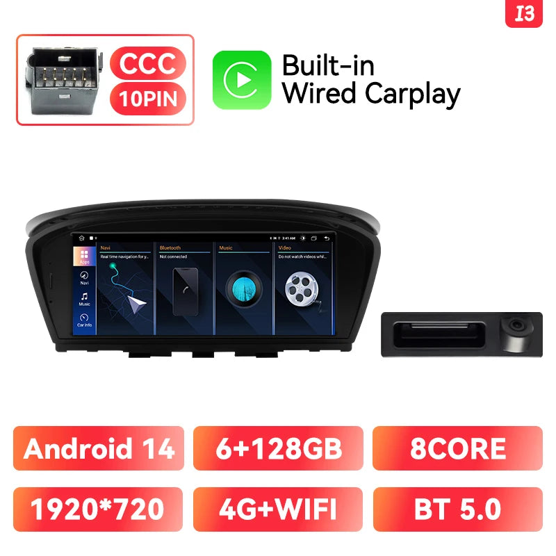 Android 14 Car Radio BMW 3/5 Series | CarPlay & GPS - TREASURE ESHOP