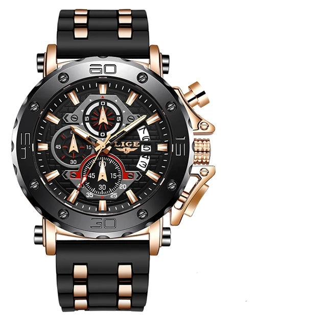 Men’s Luxury Leather Chronograph Watch | Waterproof & Luminous - TREASURE ESHOP