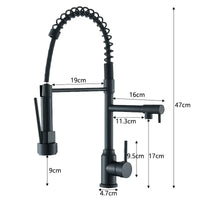 Pull Down Kitchen Sink Faucet – Hot & Cold Mixer, Dual Mode, 360° Rotating Tap - TREASURE ESHOP