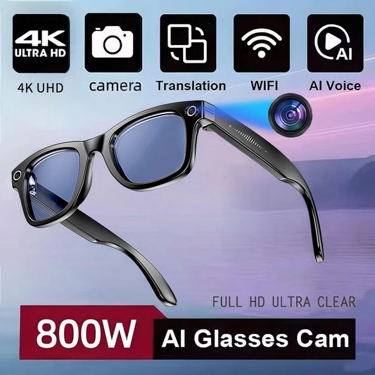 W610 KI-Smart-Sonnenbrille mit farbwechselnden Gläsern und Dual-Kamera-Design