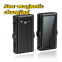 Solar Power Bank 20000mAh with Hand Crank & Wireless Charging – Outdoor Portable Charger