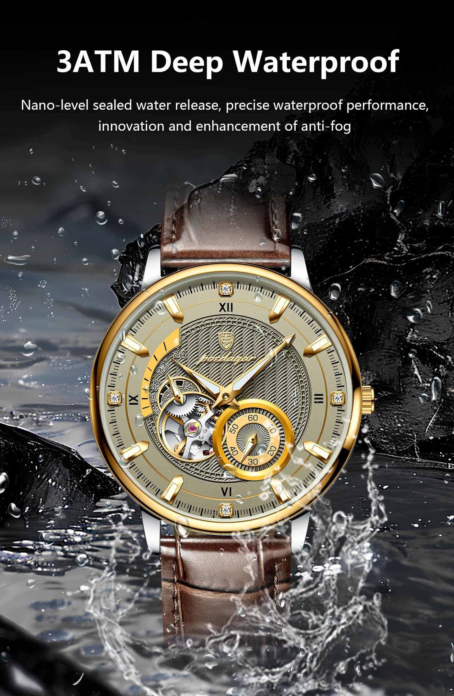 Men’s Automatic Mechanical Watch | Skeleton Tourbillon - TREASURE ESHOP