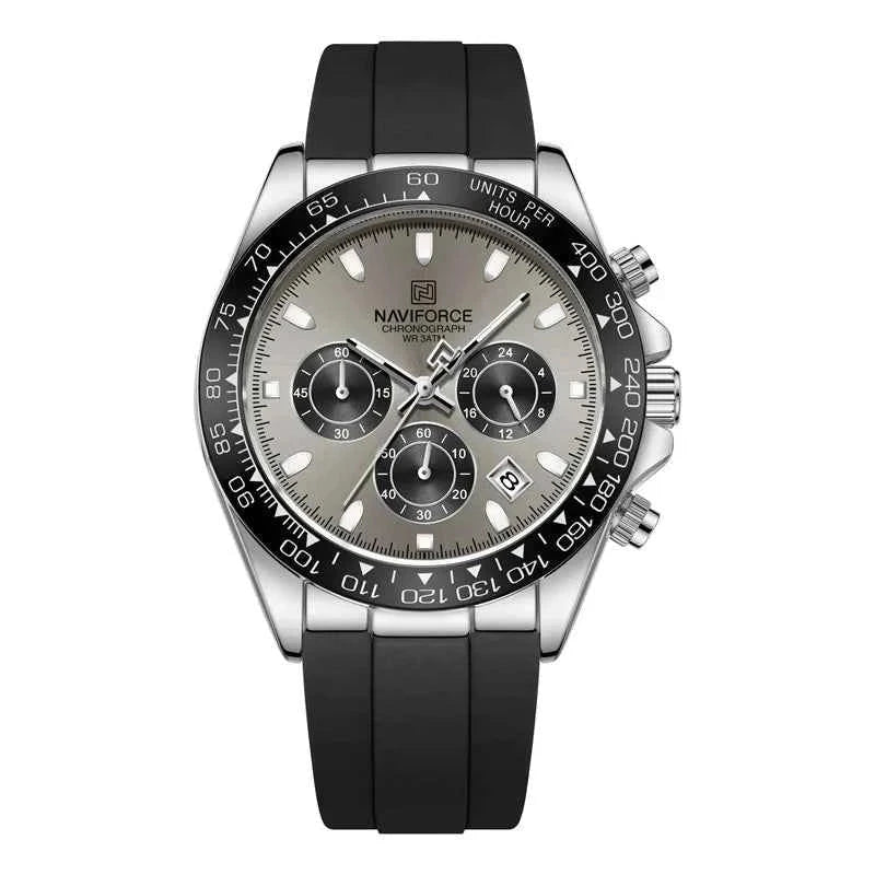 Watches For men Silicone Band Sport Watch Casual Luminous Chronograph Wristwatch