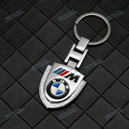 BMW Metal PU Leather Keychain – Luxury Car Logo Key Ring Accessory - TREASURE ESHOP