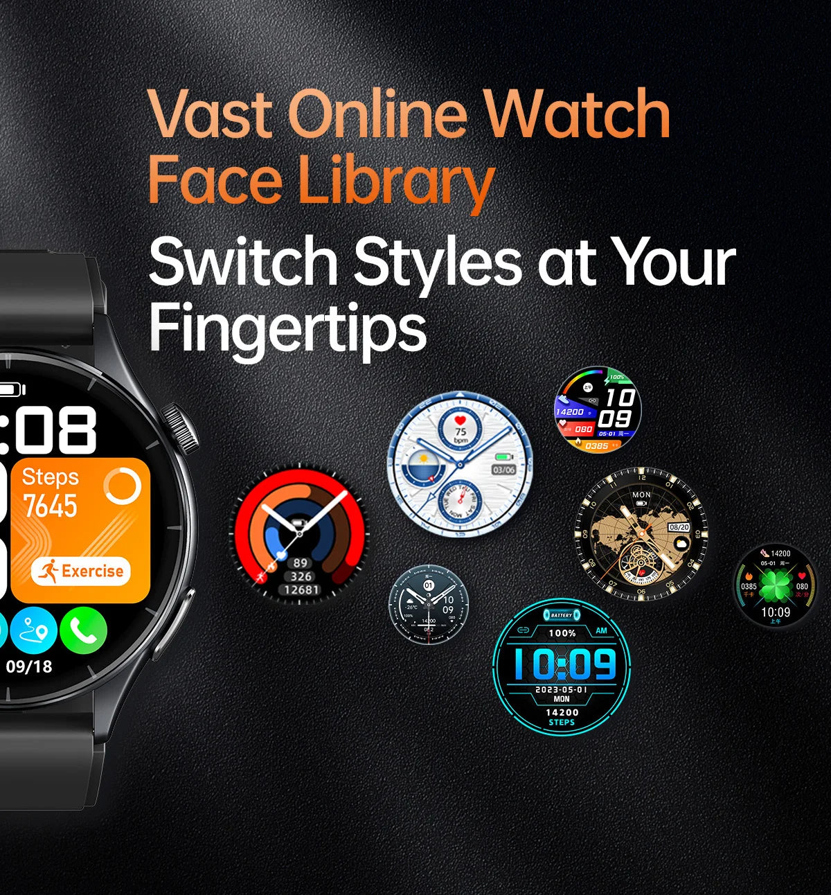 ECG+PPG Smartwatch with Uric Acid, Body Fat Blood Pressure Monitoring – 1.56” AMOLED, NFC, Heart Health Tracker for Android IOS - TREASURE ESHOP