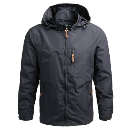 Waterproof Windbreaker Hiking Jacket – Tactical Hooded Outdoor Coat - TREASURE ESHOP