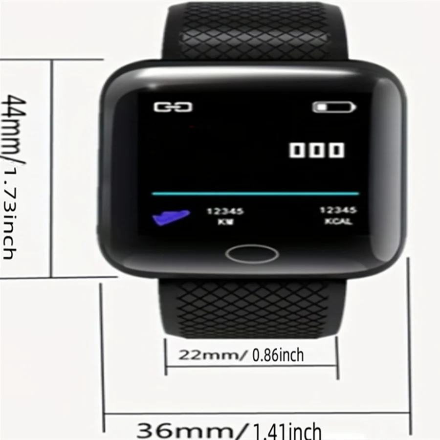 Smartwatch Damen & Herren | Fitness-Tracker mit Herzfrequenzmesser