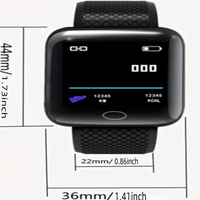Smartwatch Damen & Herren | Fitness-Tracker mit Herzfrequenzmesser