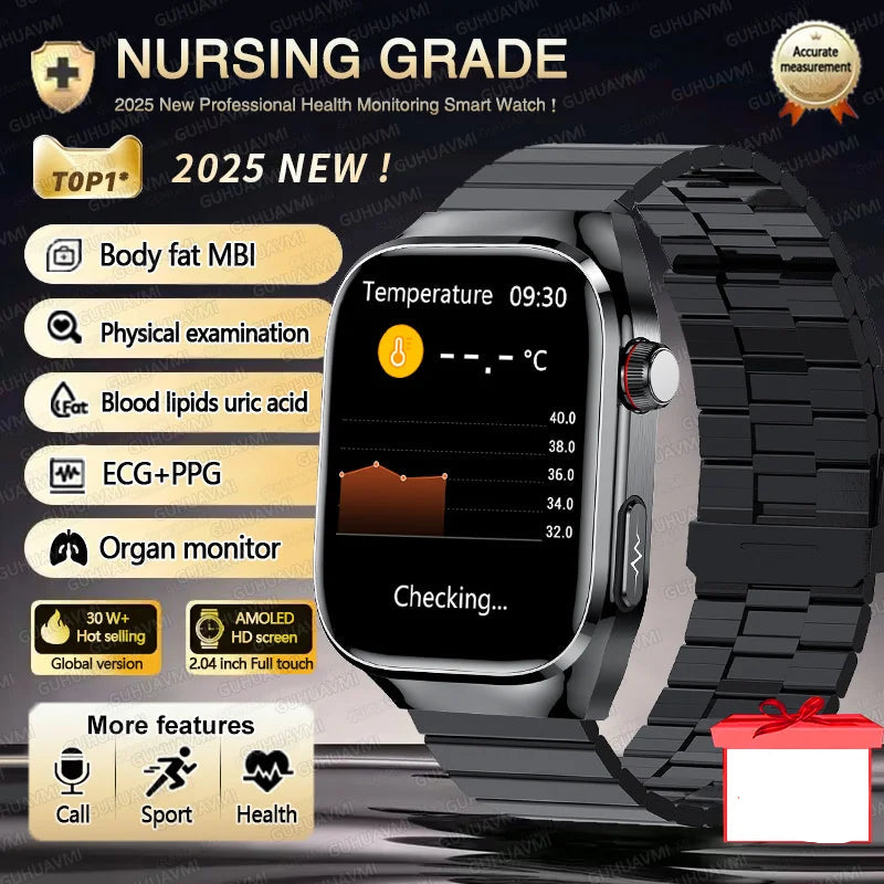 Three Highs Smartwatch TK16 | ECG, Blood Pressure & Body Analysis - TREASURE ESHOP