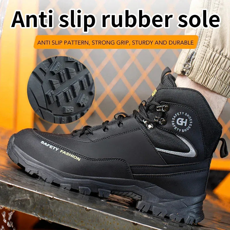Men’s Waterproof Steel Toe Safety Boots | Work Sneakers - TREASURE ESHOP