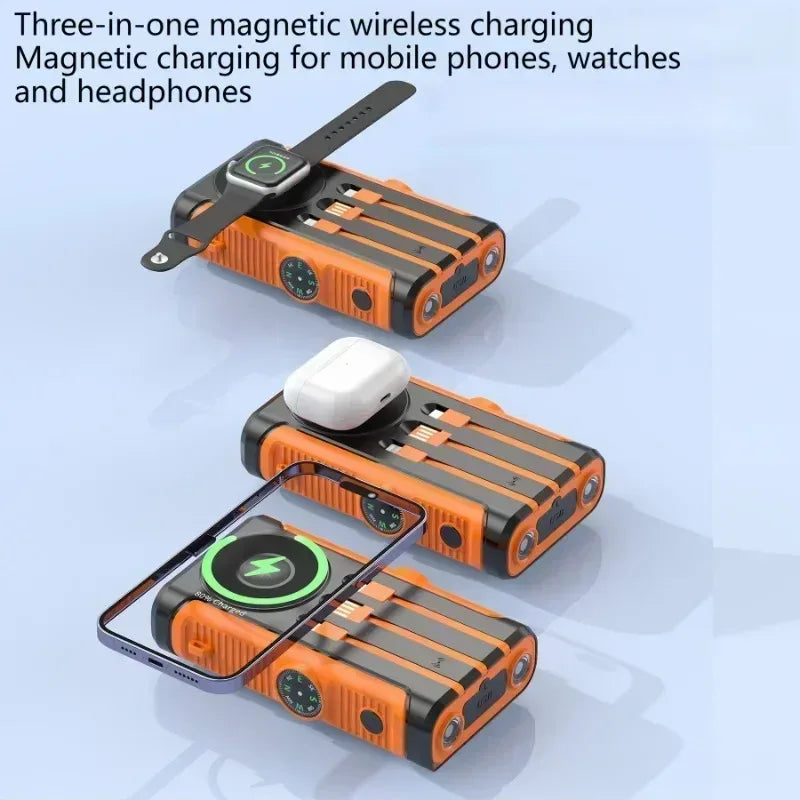 50000mAh Solar Power Bank 22.5W – Magnetic Wireless Charging Outdoor Powerbank - TREASURE ESHOP