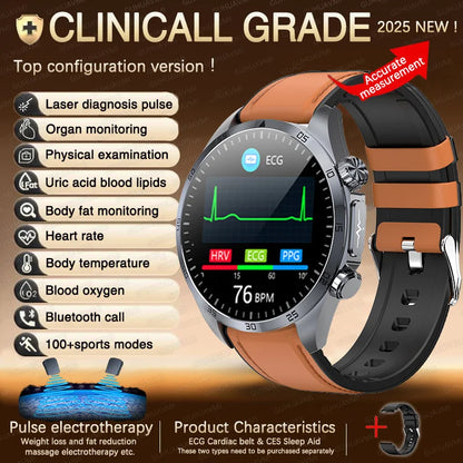 ECG+PPG Smart Health Watch | AI Blood Lipid & Fitness Tracker - TREASURE ESHOP