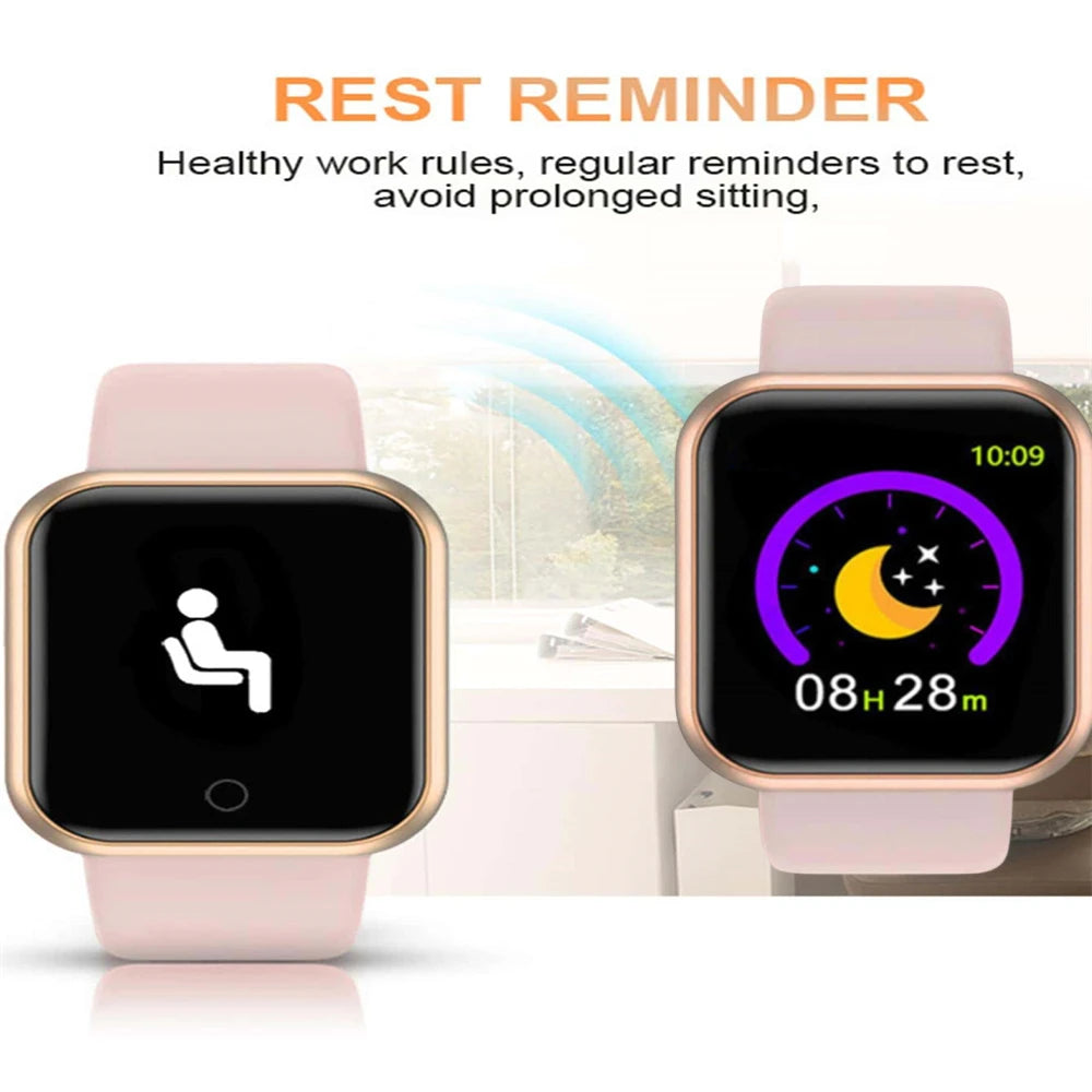 Smartwatch Damen & Herren | Fitness-Tracker mit Herzfrequenzmesser