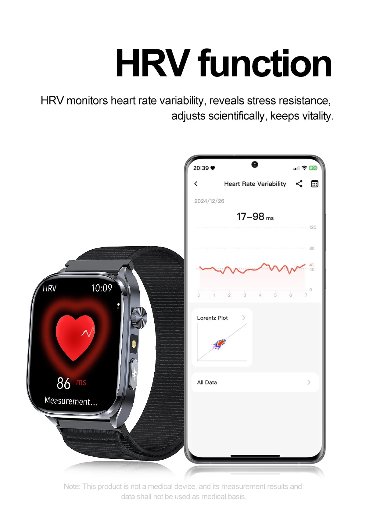 ECG+PPG Smart Watch | Uric Acid & Blood Pressure Tracker - TREASURE ESHOP
