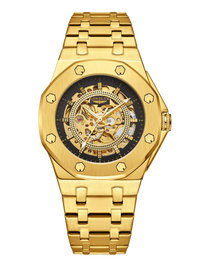 Men’s Automatic Skeleton Watch – Stainless Steel Luxury Waterproof Timepiece - TREASURE ESHOP