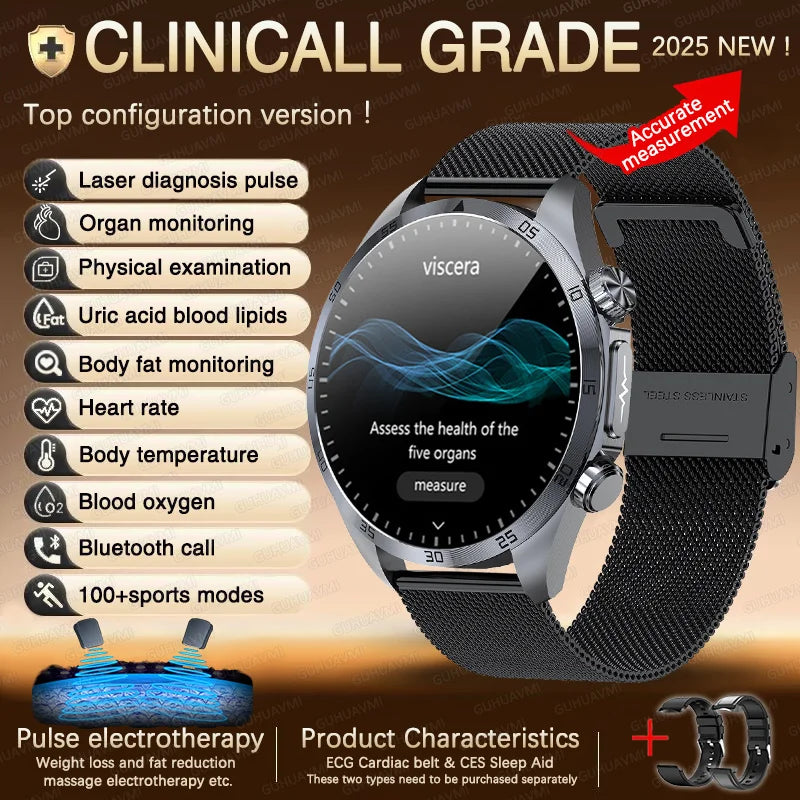 ECG+PPG Smart Health Watch | AI Blood Lipid & Fitness Tracker - TREASURE ESHOP