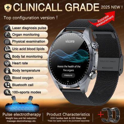 ECG+PPG Smart Health Watch | AI Blood Lipid & Fitness Tracker - TREASURE ESHOP