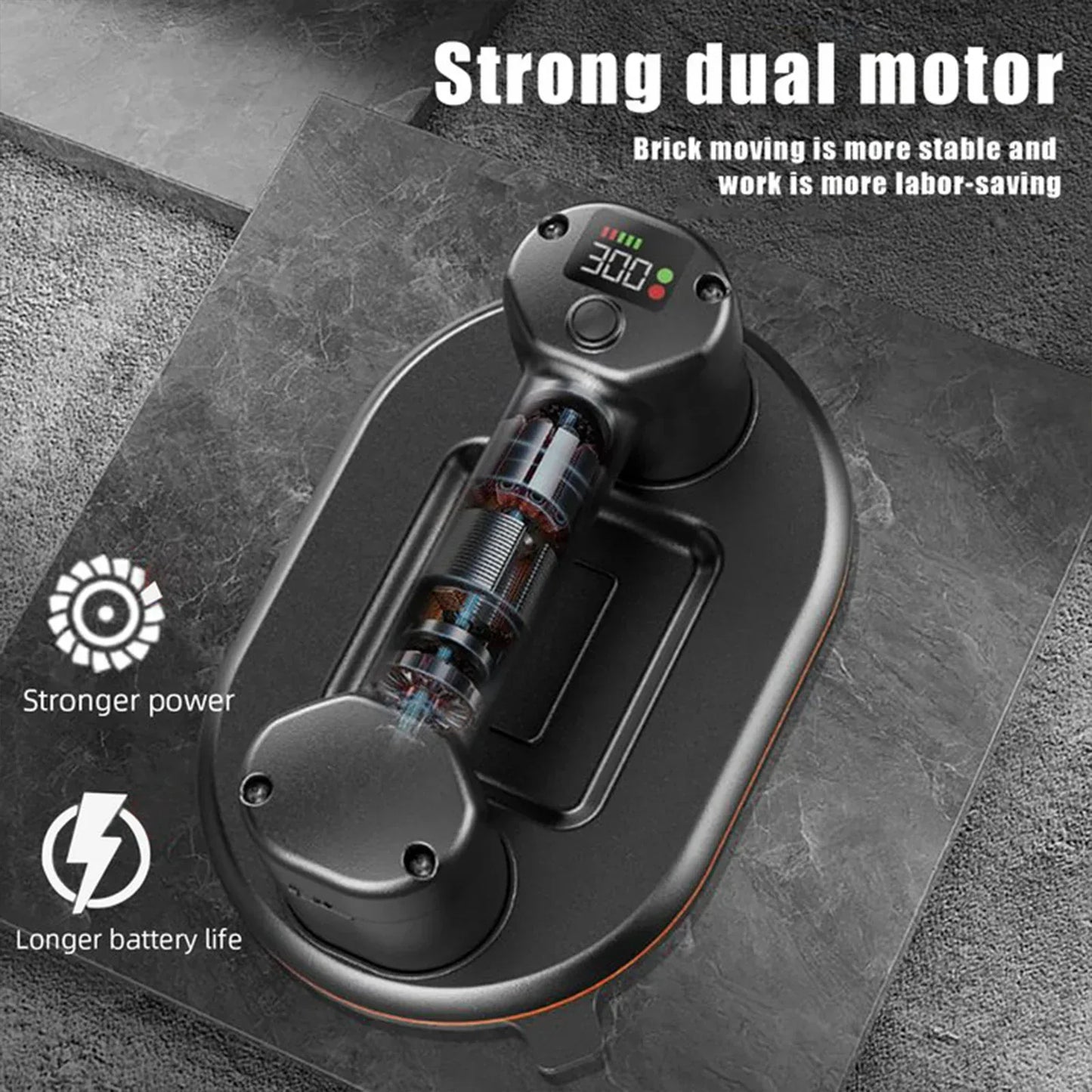 300KG Electric Vacuum Lifter | Dual Motor Industrial Tool - TREASURE ESHOP