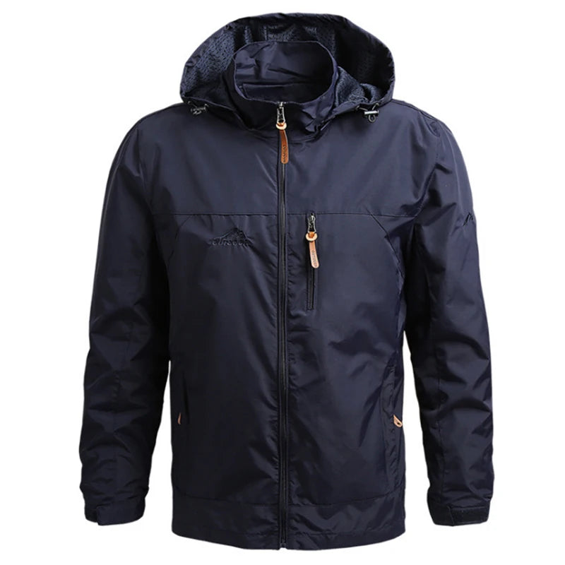 Waterproof Windbreaker Hiking Jacket – Tactical Hooded Outdoor Coat - TREASURE ESHOP