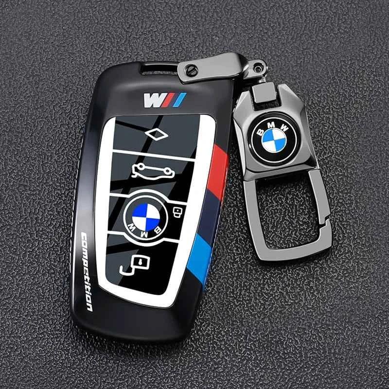 Metal Key Case Cover for BMW 1 3 5 7 Series X1 X3 X4 X5 | Luxury Zinc Alloy Car Key Fob Shell