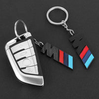 BMW Car Keychain – Handwoven Leather & Zinc Alloy Key Ring