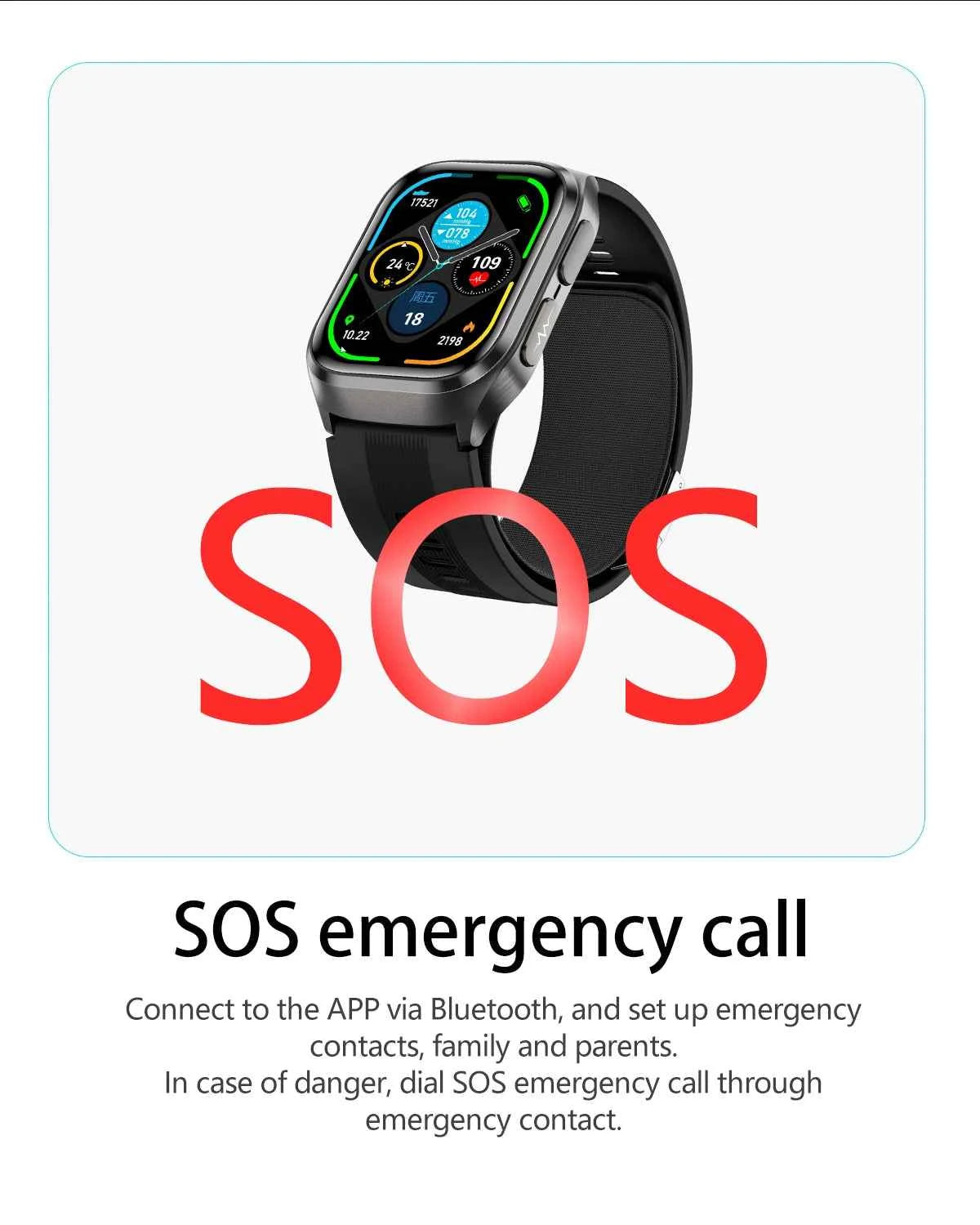 HUAWEI S17 Air Bag Smartwatch – 2.06” AMOLED HD | ECG + PPG | True Blood Pressure, Blood Fat SpO2 Monitor | NFC + Bluetooth Call