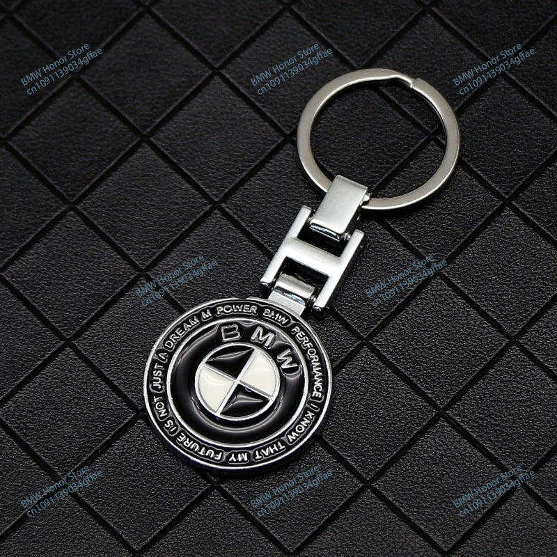 BMW Metal PU Leather Keychain – Luxury Car Logo Key Ring Accessory - TREASURE ESHOP