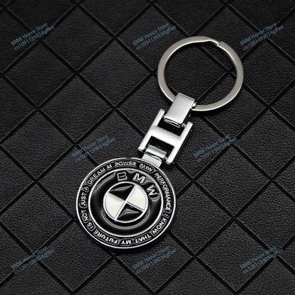 BMW Metal PU Leather Keychain – Luxury Car Logo Key Ring Accessory - TREASURE ESHOP