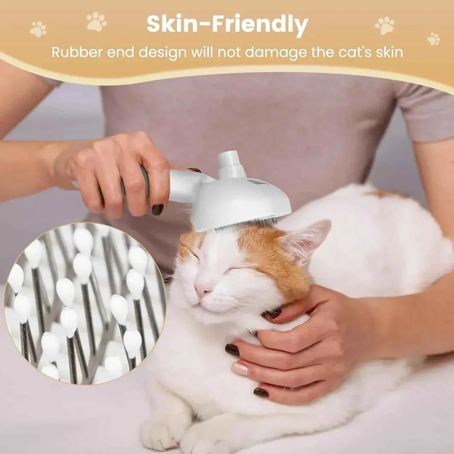 Multifunctional Pet Grooming Steam Brush for Cats & Dogs | Self-Cleaning Deshedding Tool