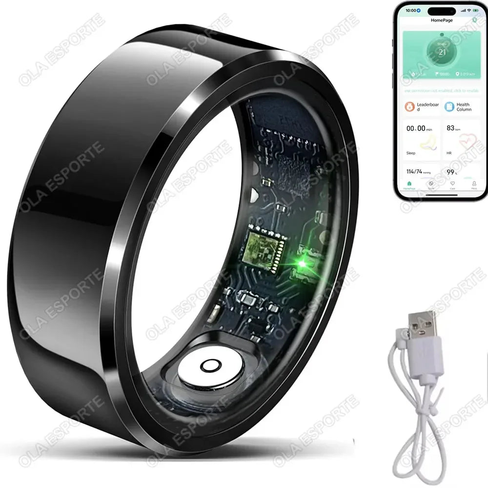Smart Health Ring – Heart Rate, Blood Pressure & Sleep Monitoring - TREASURE ESHOP