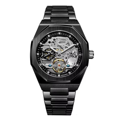 Luxury Automatic Skeleton Men’s Watch | Octagon Design - TREASURE ESHOP