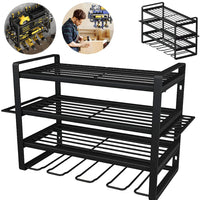 Power Tool Organizer Rack – Wall Mount Metal Tool Storage Shelf - TREASURE ESHOP