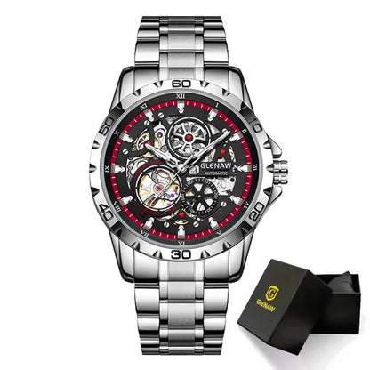 Luxury Skeleton Automatic Men’s Watch | Stainless Steel - TREASURE ESHOP