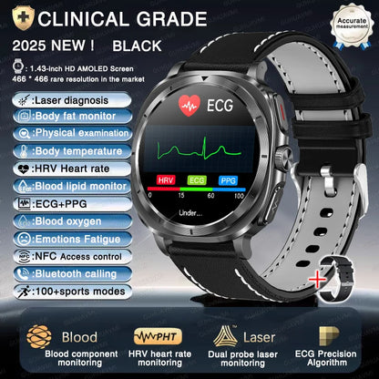 ECG+PPG Smartwatch ET492 | Health, ECG & NFC Call Watch - TREASURE ESHOP
