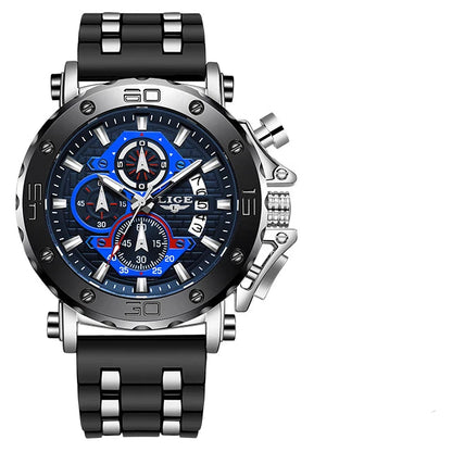 Men’s Luxury Leather Chronograph Watch | Waterproof & Luminous - TREASURE ESHOP