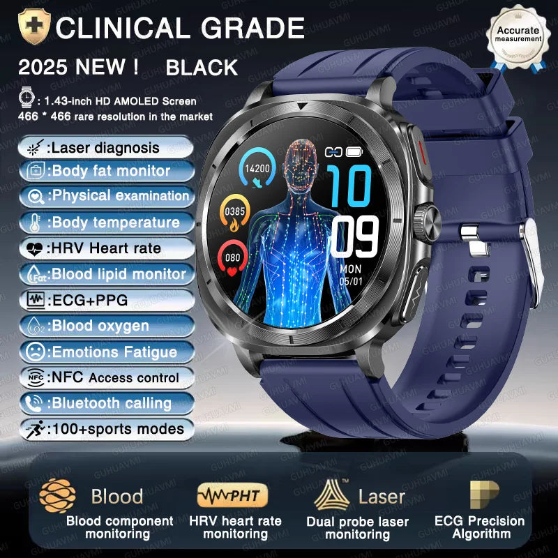 ECG+PPG Smartwatch ET492 | Health, ECG & NFC Call Watch - TREASURE ESHOP