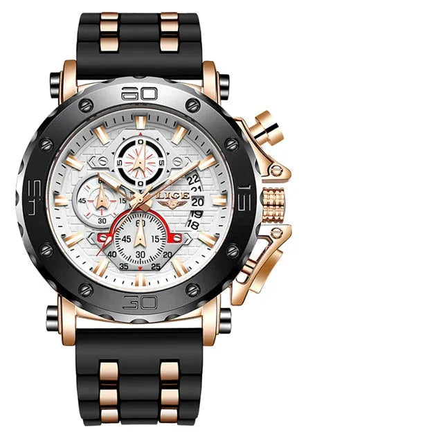 Men’s Luxury Leather Chronograph Watch | Waterproof & Luminous - TREASURE ESHOP