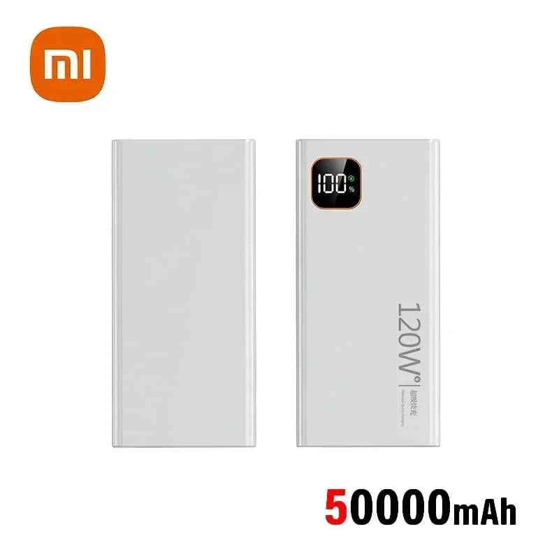 500000mAh Power Bank 120W Portable Super Fast Charge Powerbank Large Capacity Digital Display Battery For iPhone Samsung