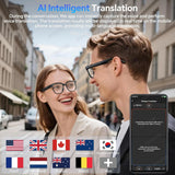 Smart Glasses mit 8-MP-Kamera, rahmenlosem TR90-Design und Bluetooth-Kopfhörern