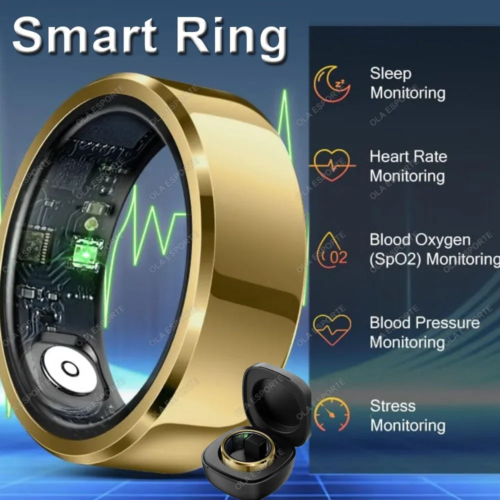 Smart Health Ring – Heart Rate, Blood Pressure & Sleep Monitoring - TREASURE ESHOP