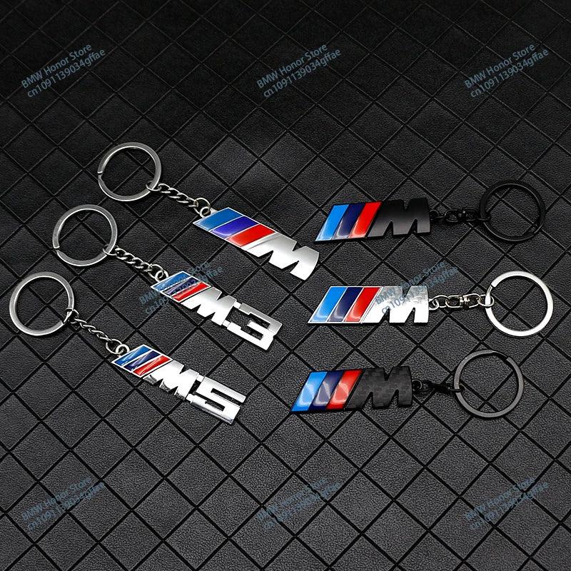 BMW Metal PU Leather Keychain – Luxury Car Logo Key Ring Accessory - TREASURE ESHOP