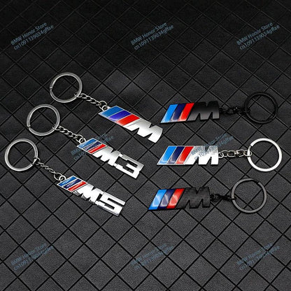 BMW Metal PU Leather Keychain – Luxury Car Logo Key Ring Accessory - TREASURE ESHOP