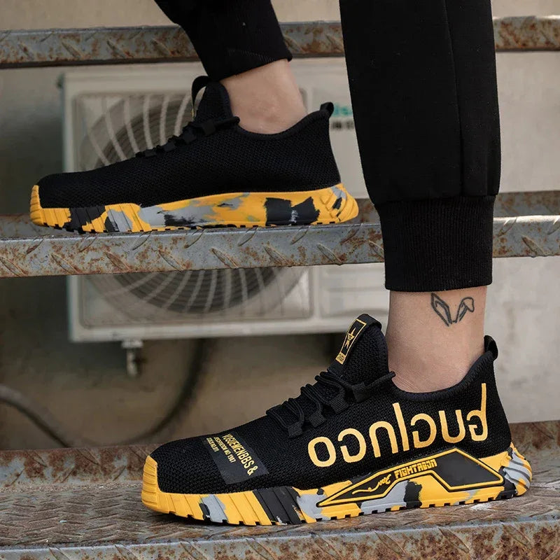 Men’s Steel Toe Work Sneakers | Puncture-Proof Safety Shoes - TREASURE ESHOP