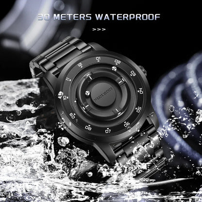 Planet Design Magnetic Pointer Watch – Waterproof Fashion Quartz Watch for Men - TREASURE ESHOP