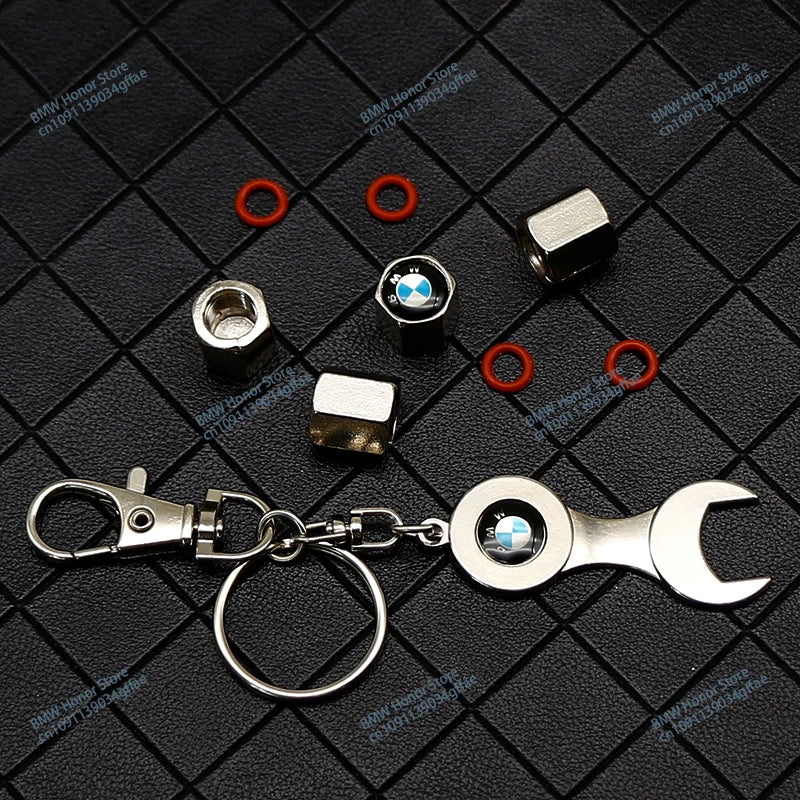 BMW Metal PU Leather Keychain – Luxury Car Logo Key Ring Accessory - TREASURE ESHOP