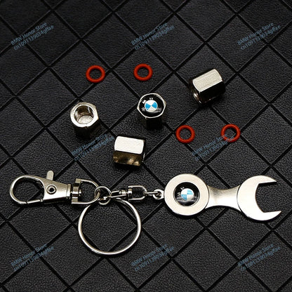 BMW Metal PU Leather Keychain – Luxury Car Logo Key Ring Accessory - TREASURE ESHOP