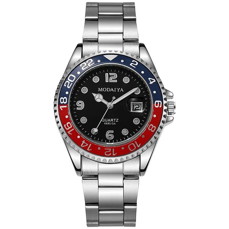 Men’s Sport Quartz Watch – Luxury Military Style, Shock Resistant, Full Steel Case, 3ATM Waterproof - TREASURE ESHOP