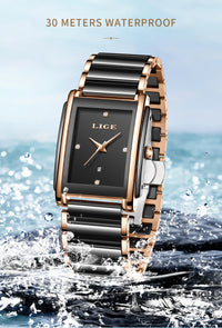 Watch for Women Japanese Movement Ceramics Strap Luxury Ladies Bracelet Quartz Watches - TREASURE ESHOP